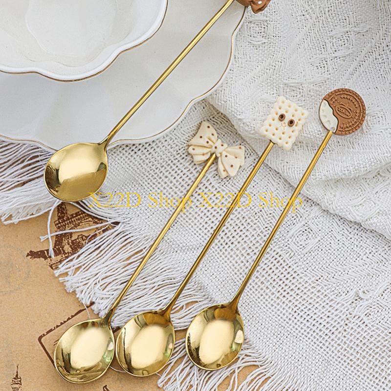 ملعقة حلوى مقاومة للصدأ X22D م - مراجعة Gold Cutlery Flatware وسعره