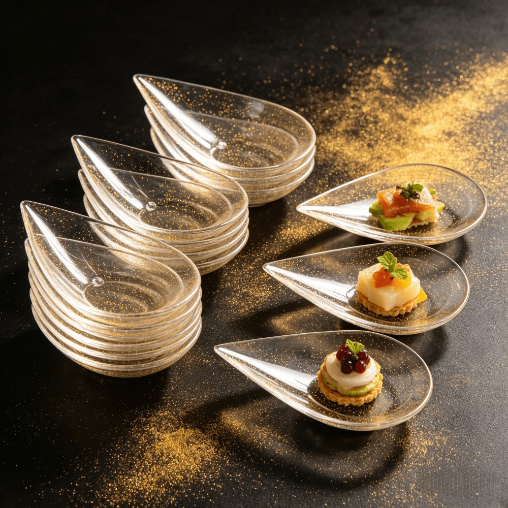 50 قطعة ملعقة تذوق حلويات على  - مراجعة Gold Cutlery Flatware وسعره