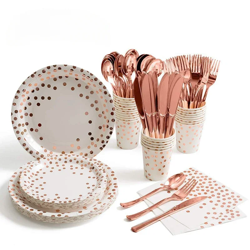 أطباق مفرش المائدة القابل للتص - مراجعة Gold Cutlery Flatware وسعره