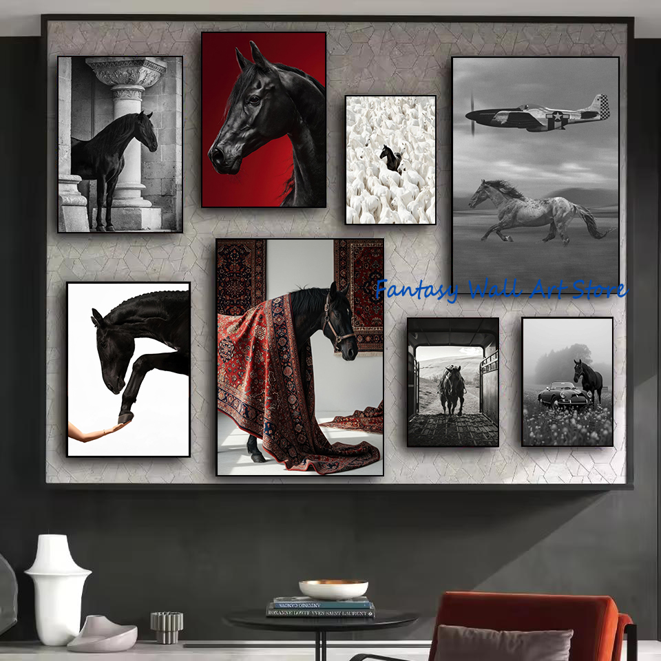 صور خيول سوداء فاخرة بتصميم عت - مراجعة Luxury Lifestyle Picture وسعره